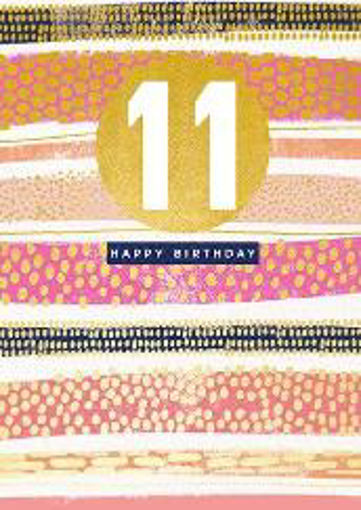 Picture of HAPPY 11TH BIRTHDAY CARD FEMALE
